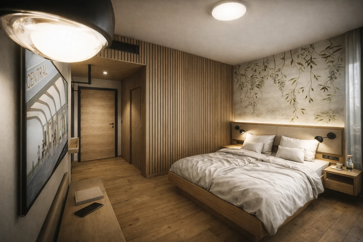 Doppelzimmer im Hotel Central (Visualisierung)